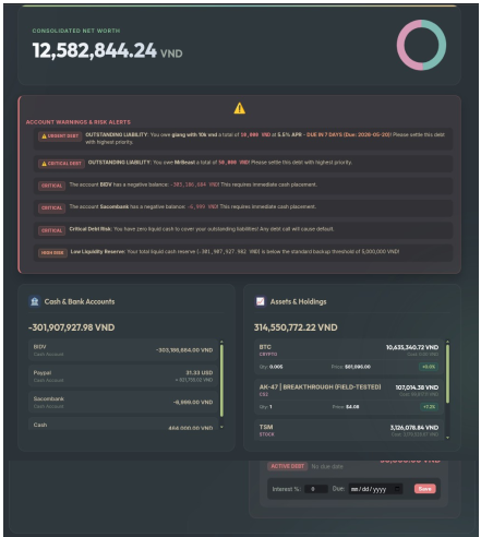 Summarize  and setting page